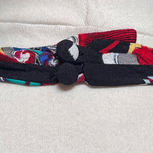 Trashy Diva Halter Faux Wrap Dress Black Multicolor 10 Asian‎ Pin Up Rockabilly - Picture 7 of 10